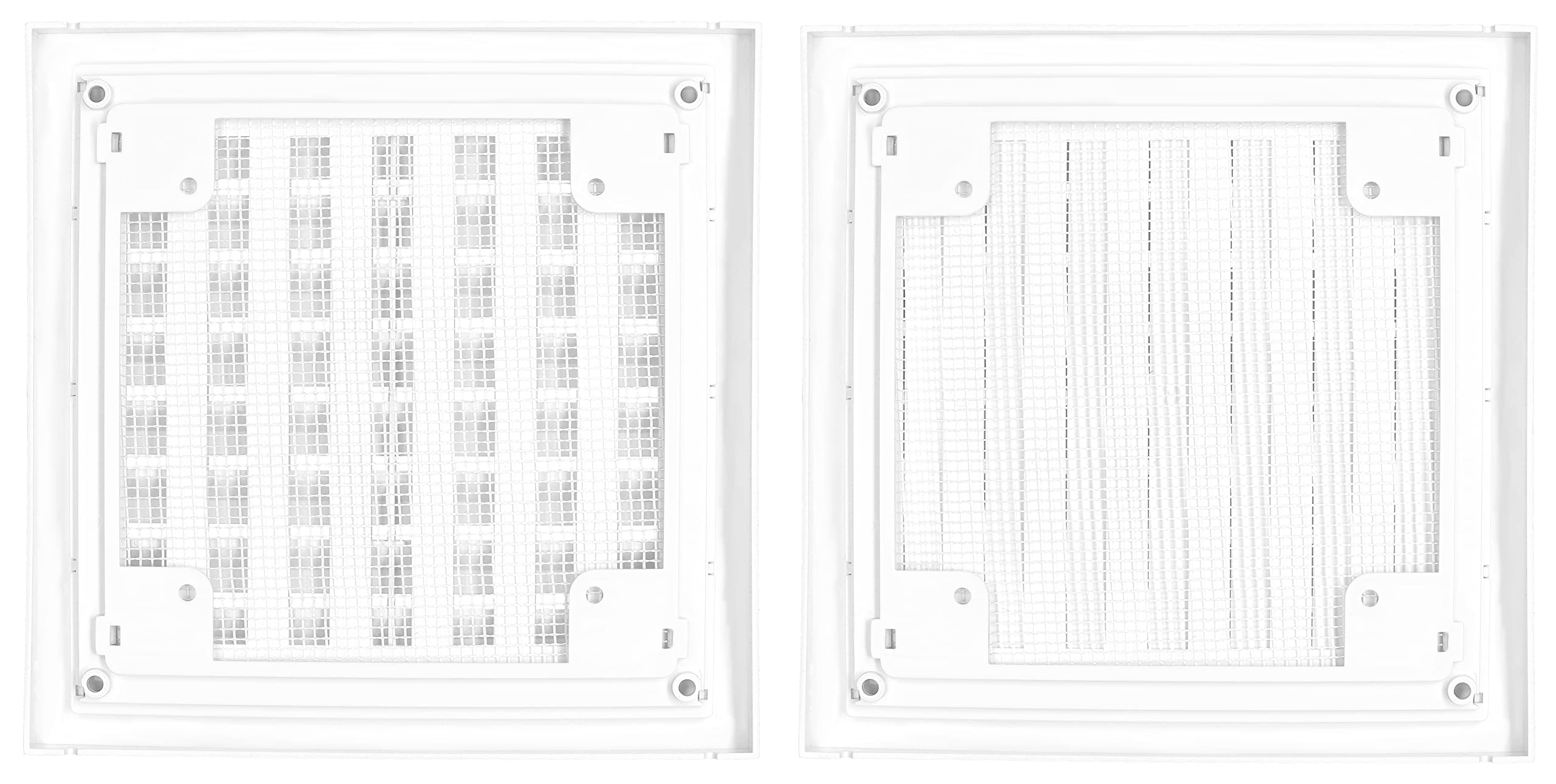 Kratka wentylacyjna 150x150mm zamykana z siatką biała osłona plastikowa pcv - KOTARBAU - 4