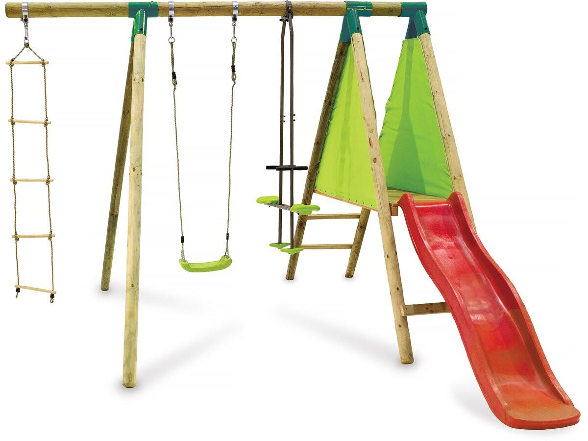Aire de jeux bois WICKEY Smart Camp avec toboggan 220 cm rose pastel, double balançoire et maisonnette – 10 ans de garantie* - Jeux - Jouets Aire de jeux bois WICKEY Smart Camp avec toboggan 220 cm rose pastel, double balançoire et maisonnette – 10 ans de garantie* - Jeux - Jouets
