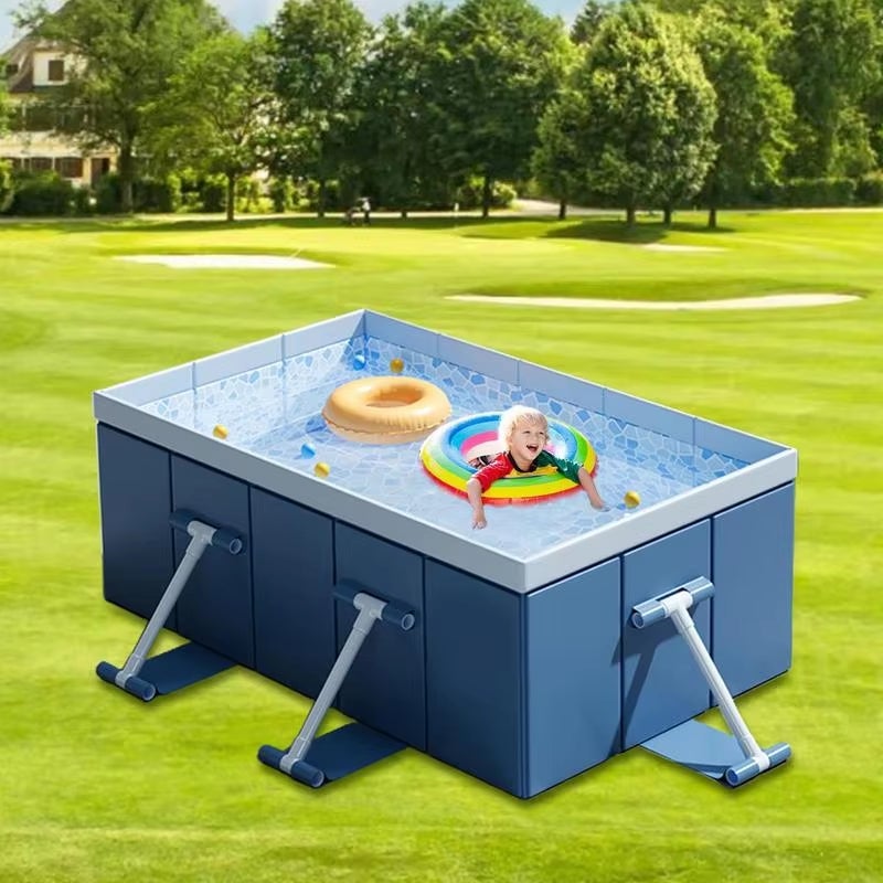 Piscine gonflable pliable à coque rigide, jouet aquatique portable pour l'été, convient aux enfants et aux adultes, 180 x 145 x 50 cm - 4