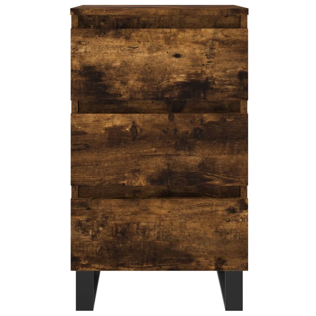 Maison Exclusive - Tables de chevet 2 pcs chêne fumé 40x35x69 cm bois ingénierie - 5