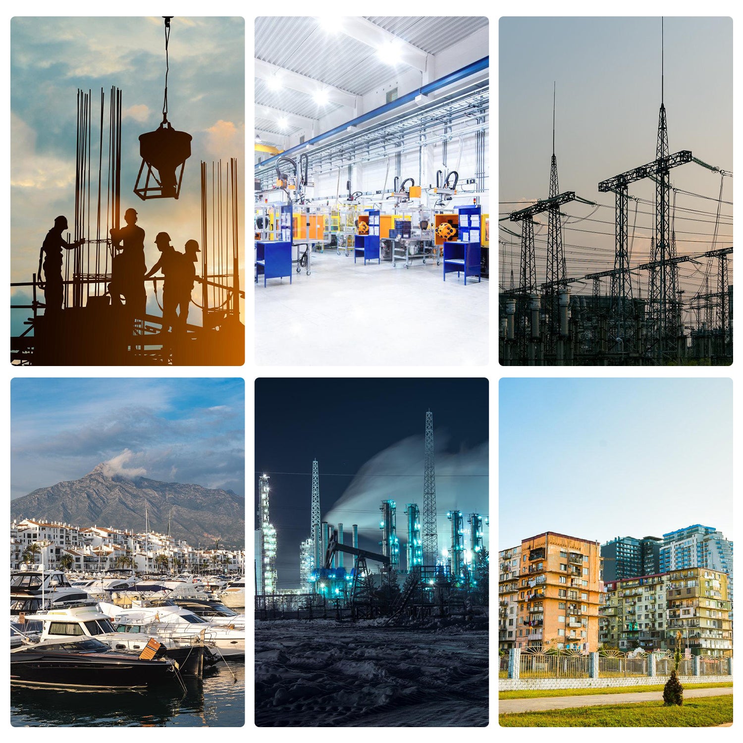 Coffret de Chantier Monophase Repartiteur de Courant Mural Coffret Electrique de Chantier 2x400V-16A 1x400V-32A 4x230V Schuko(RCCB) - 8