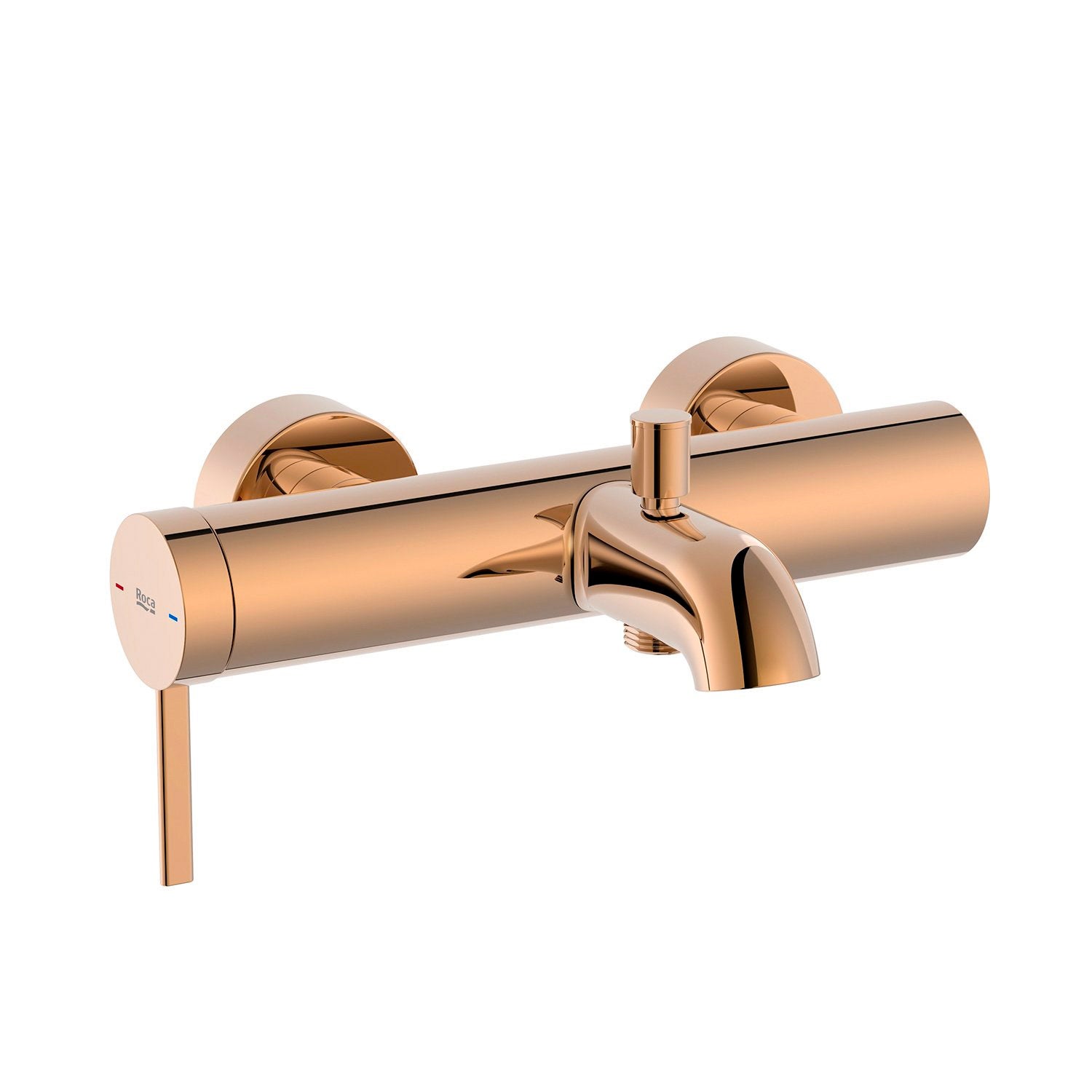 Roca a5a029erg0 ona grifo monomando baño-ducha con inversor automático oro rosa