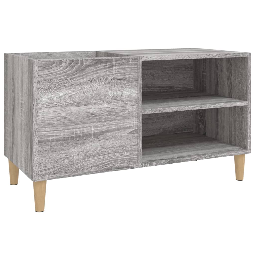 Armoire à disques gris 84,5x38x48 cm bois d'ingénierie - 2