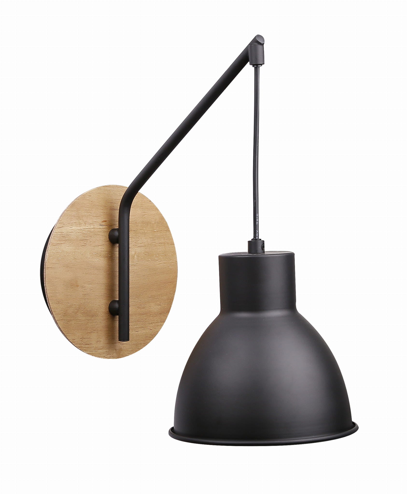 Kinkiet ścienny Vario jasne drewno-czarny 1xE27x60W wym: 32 x 28 x 16 cm metal IP20 Candellux