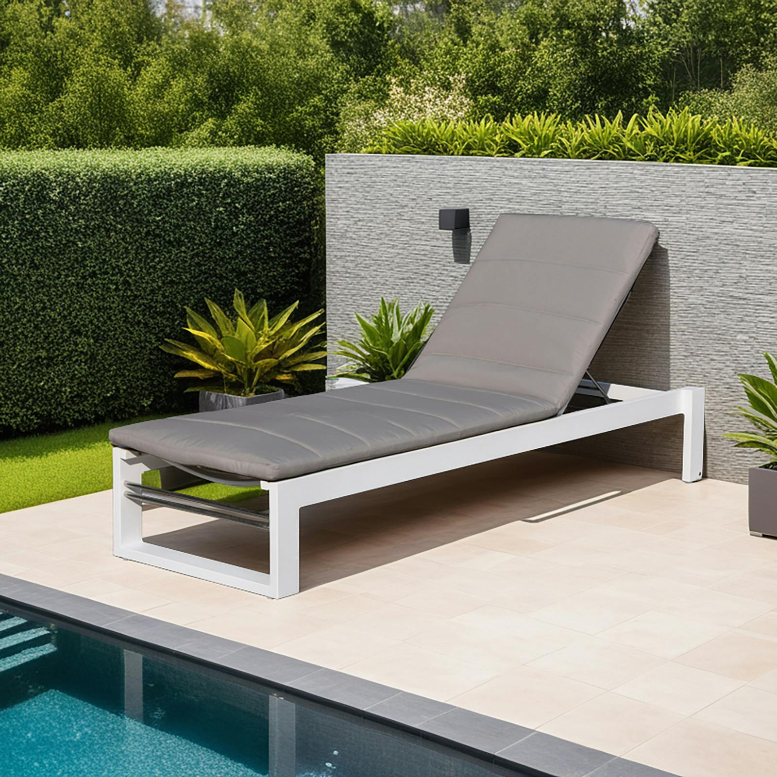Bain de soleil design blanc ST TROPEZ | Leroy Merlin