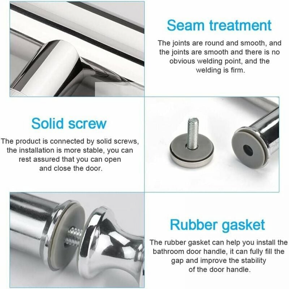 Maniglia Da Bagno Cromata KEUCO - Portata 115 Kg, Montaggio A Parete - Foto 5