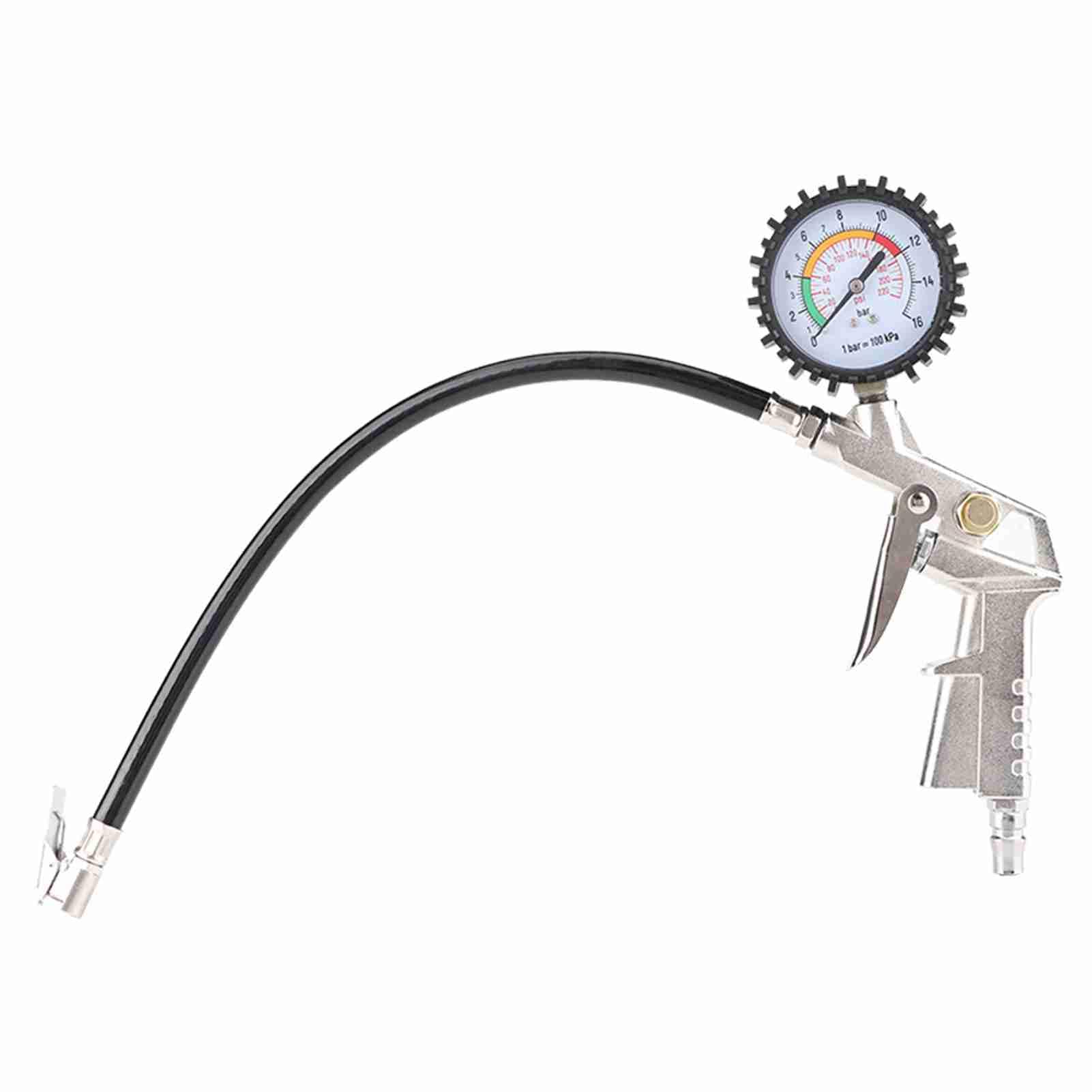 Manomètre Pression Pneus Pistolet Gonflage - Jauge Pression Pneus Voiture Moto Camion