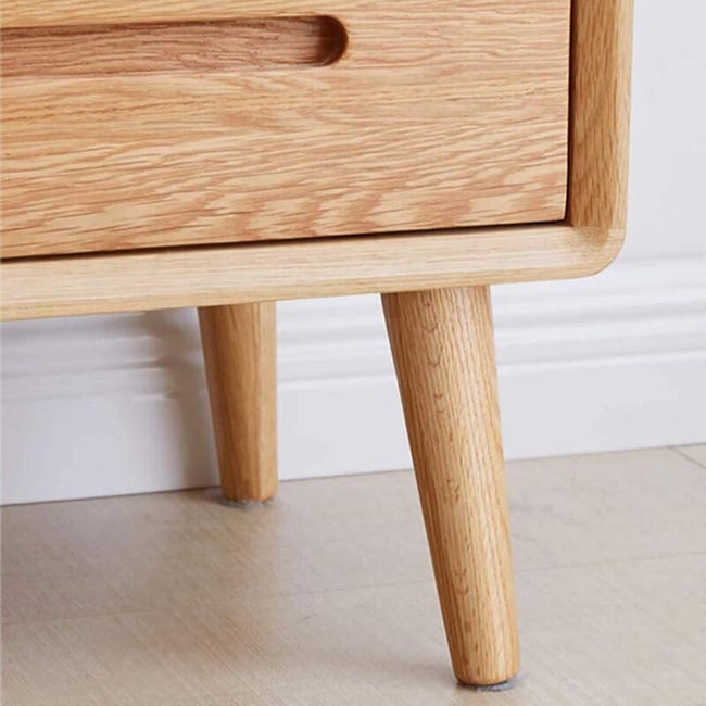 Pieds De Table En Bois De 15 Cm Lot De 4 Pieds De Meubles En Bois Massif Inclinés Coniques Avec Plaques Pour Canapé-Lit Armoire Canapé Chaise - 4