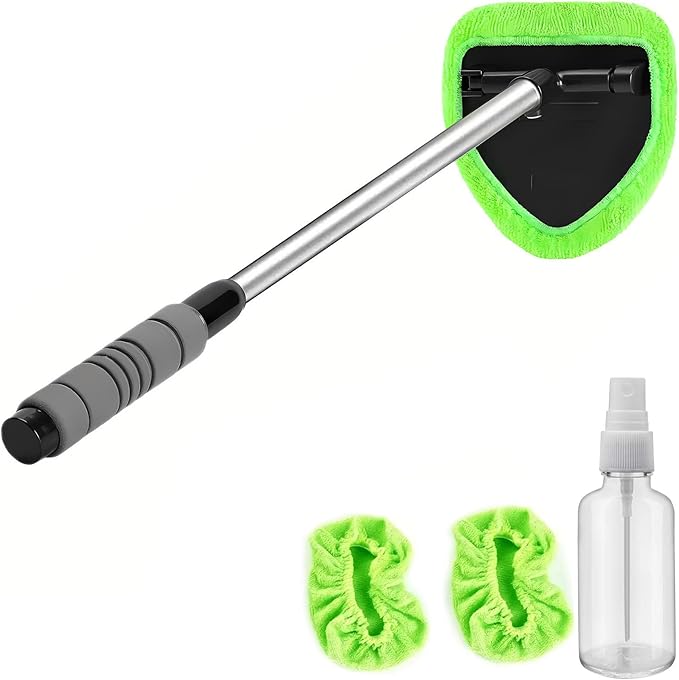 Cretosou Brosse Nettoyage Pare-Brise Rétractable – 103 Cm Avec 5 Éponges Microfibre Multifonction