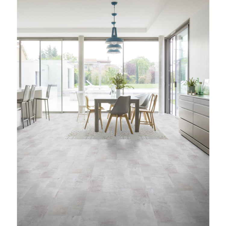 Dalle de sol PVC clipsable effet béton gotha clear GERFLOR Senso Clic - 9