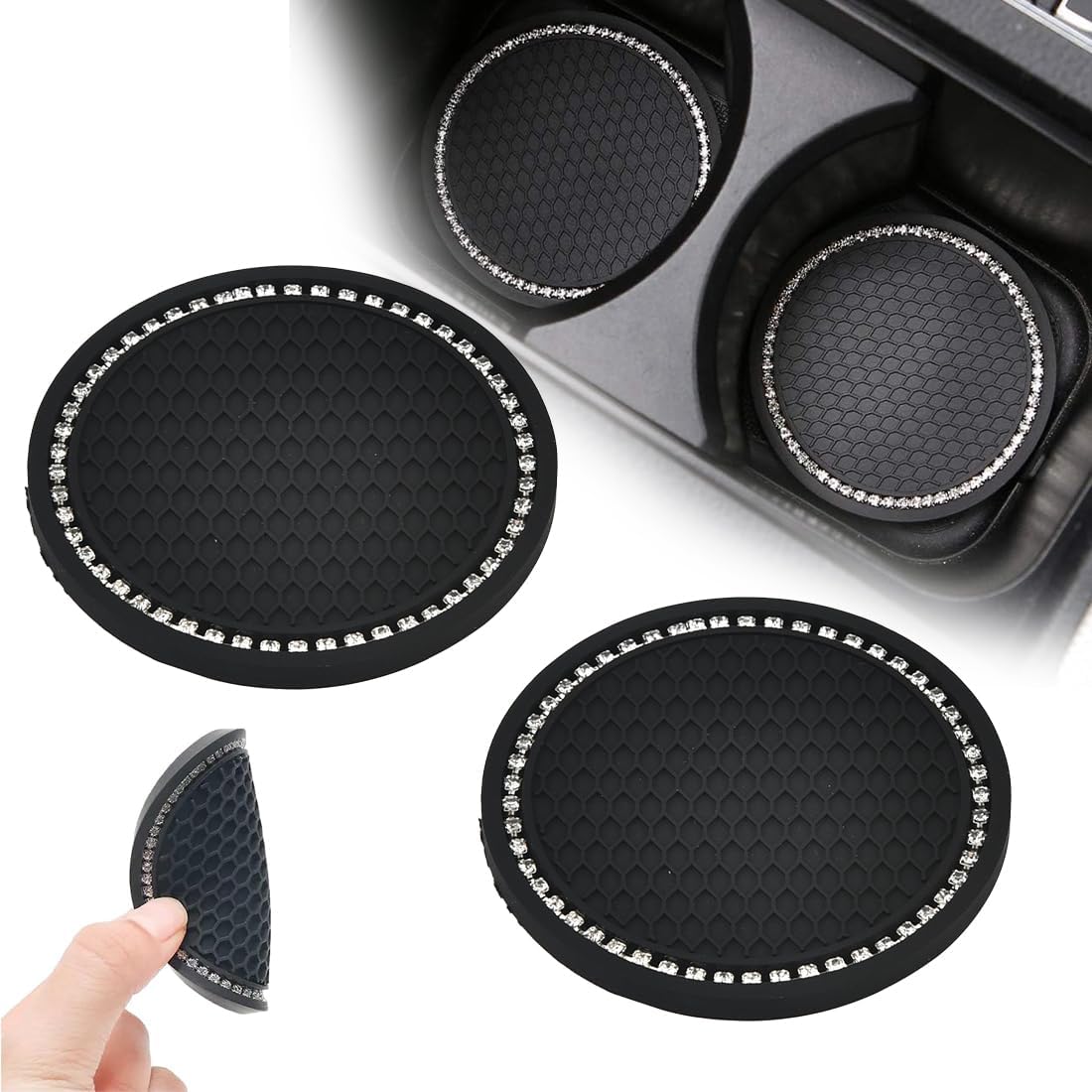 Porte-gobelet De Porte Voiture Noir – Porte-bouteille Amovible Pour Intérieur Auto
