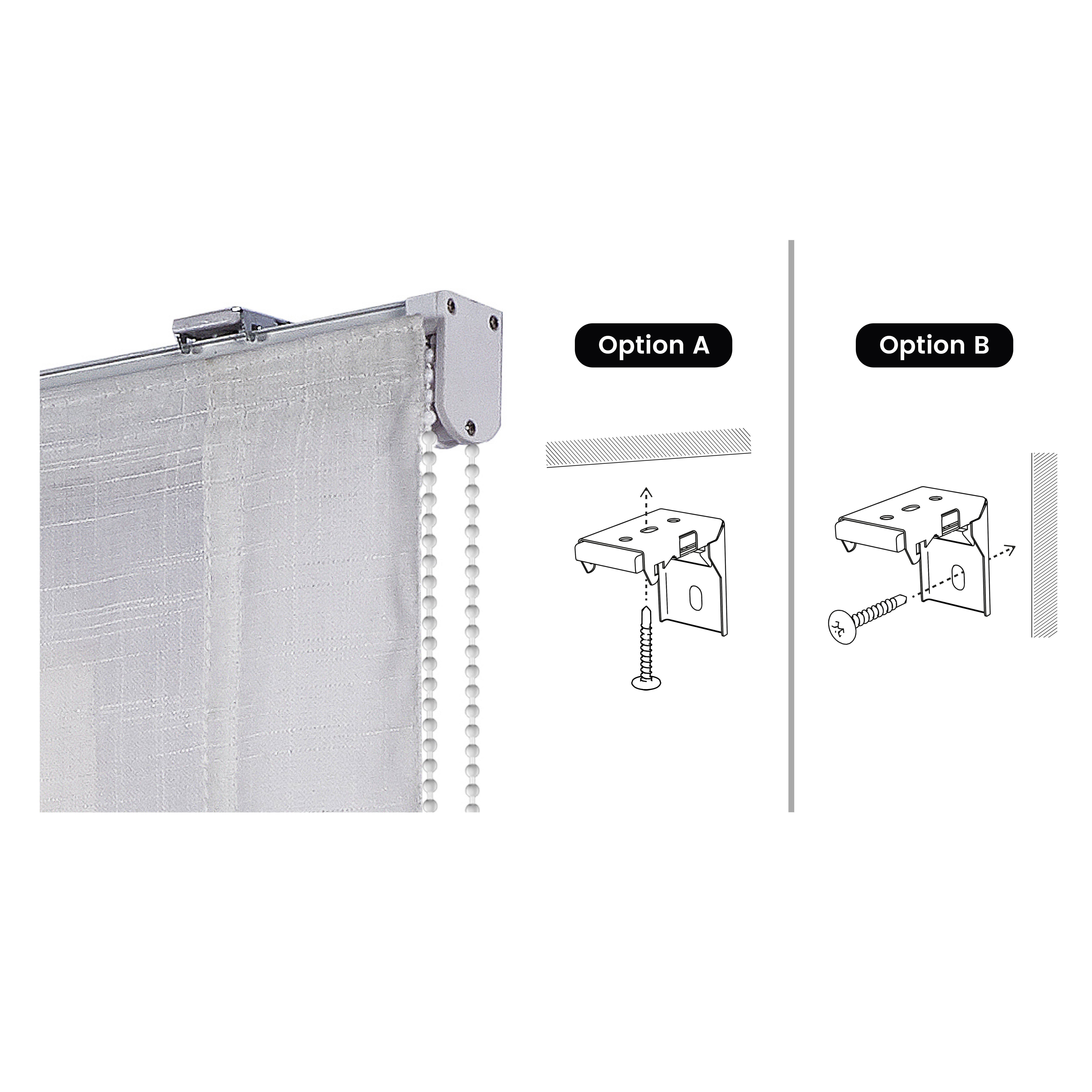 Estor Plegable sin Varillas, Estor Paqueto traslúcido para Ventanas y Puertas Blanco, 75 x 175 cm - 8