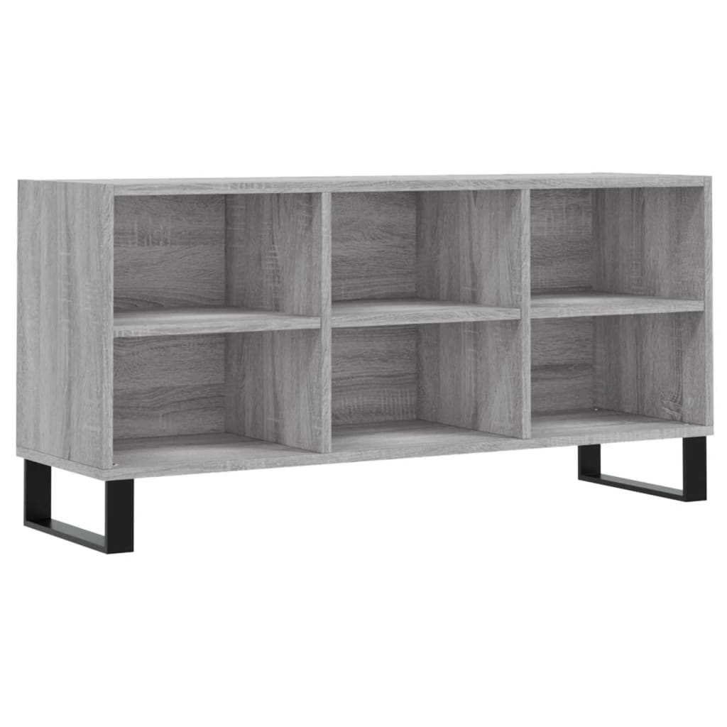 Meuble TV sonoma gris 103,5x30x50 bois d'ingénierie - 2