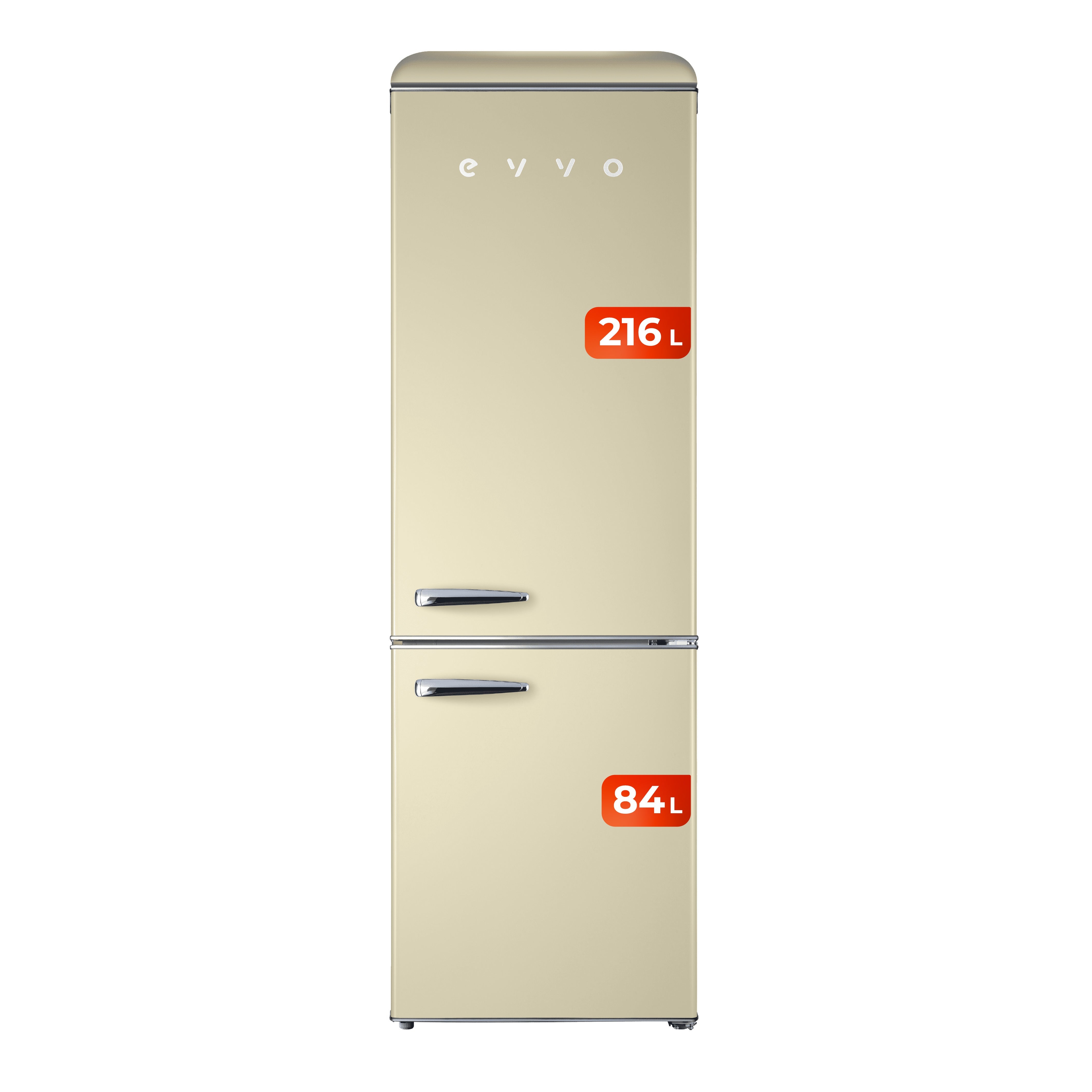 Frigorífico Combi Evvo F55BG Defrost 192cm 300L E Beige - Imagen 2
