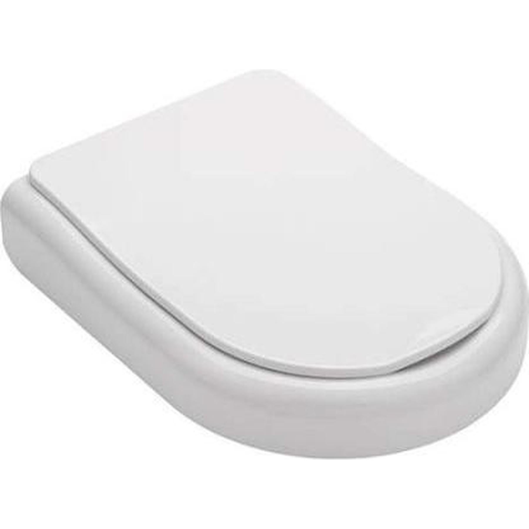 Abattant de WC PMR normes handicape Gamme PRO SANINDUSA New WC Care couleur blanc Leroy Merlin