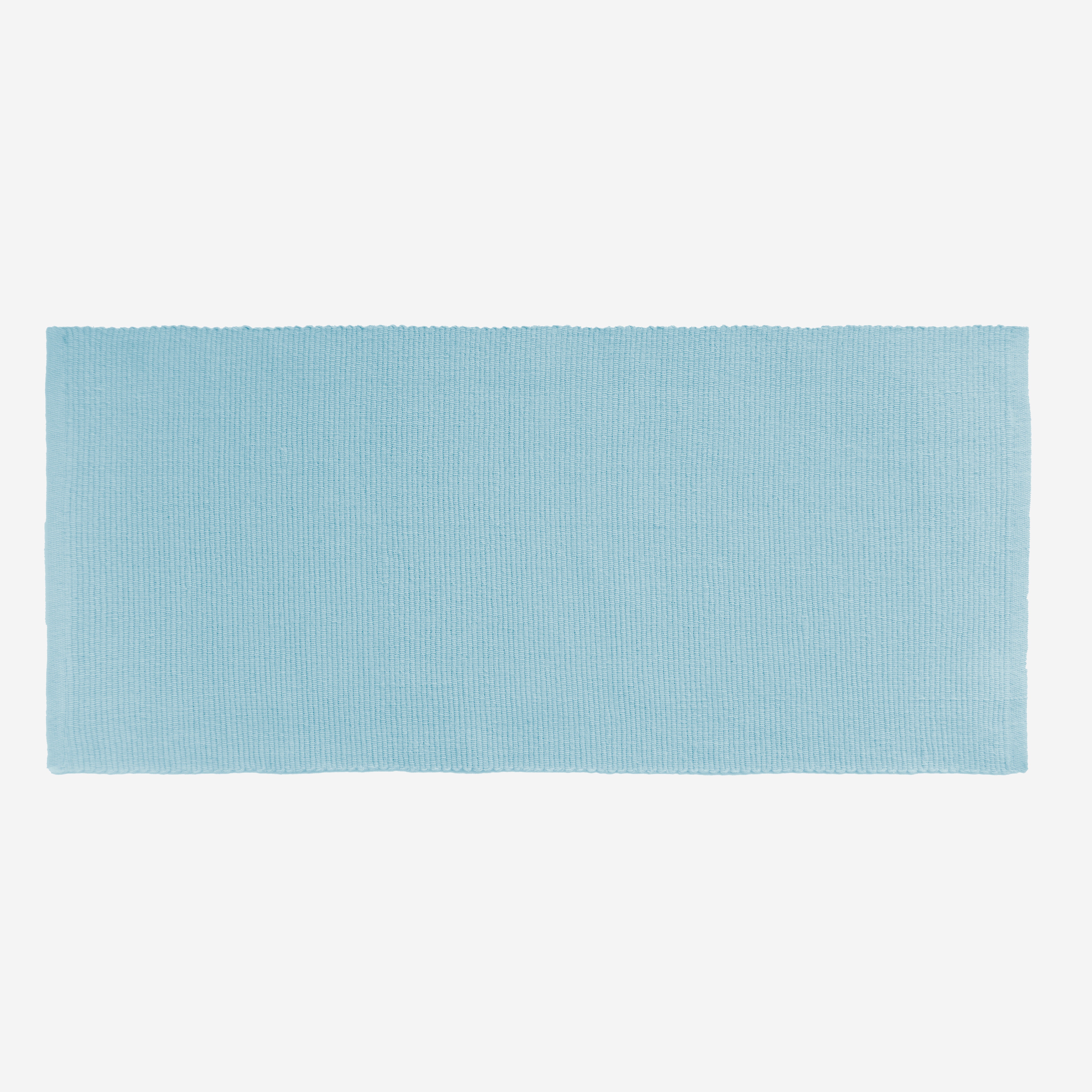 Jasnoniebieska organiczna mata do jogi z bawełny 80x200 cm