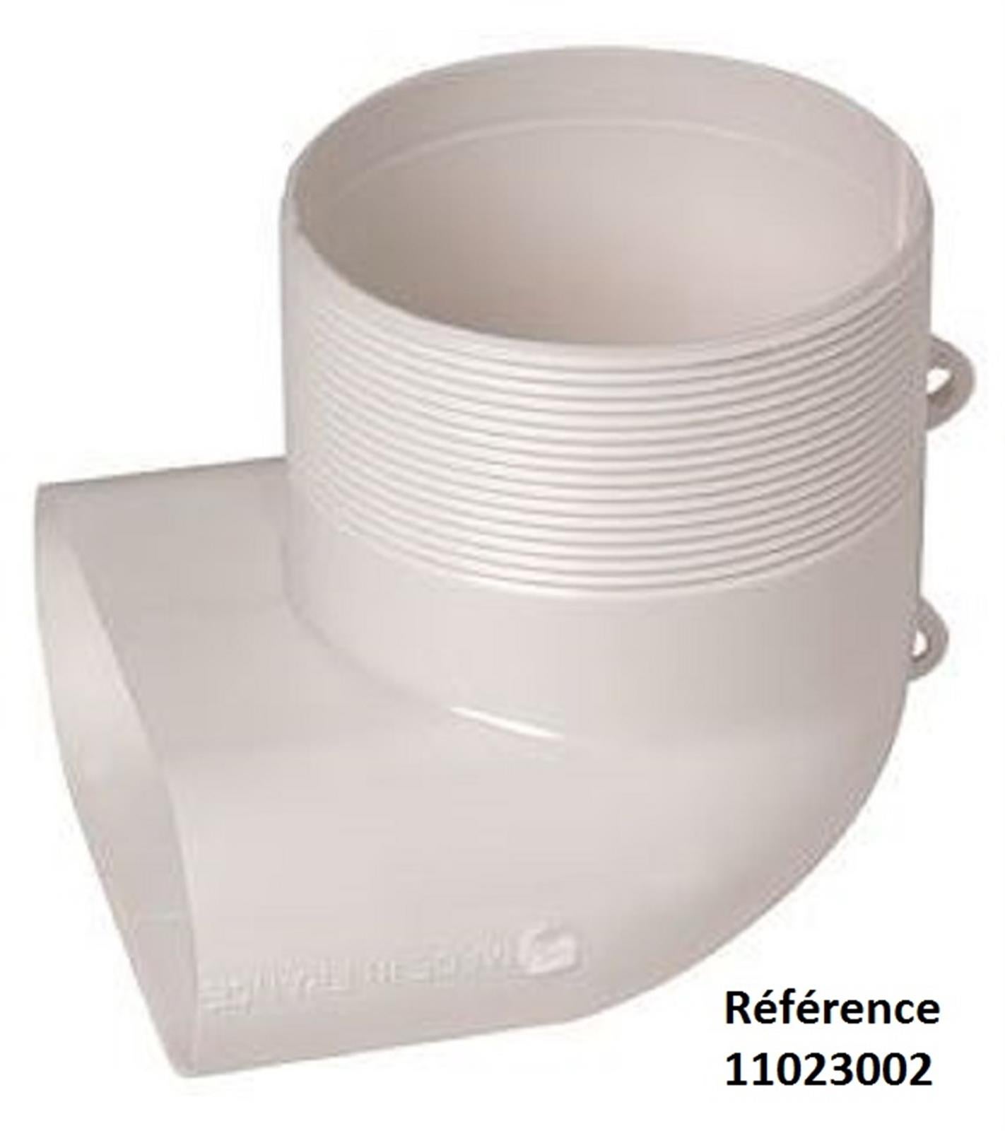 Coude Mixte Pour Bouche Ø 80 Mm - 2