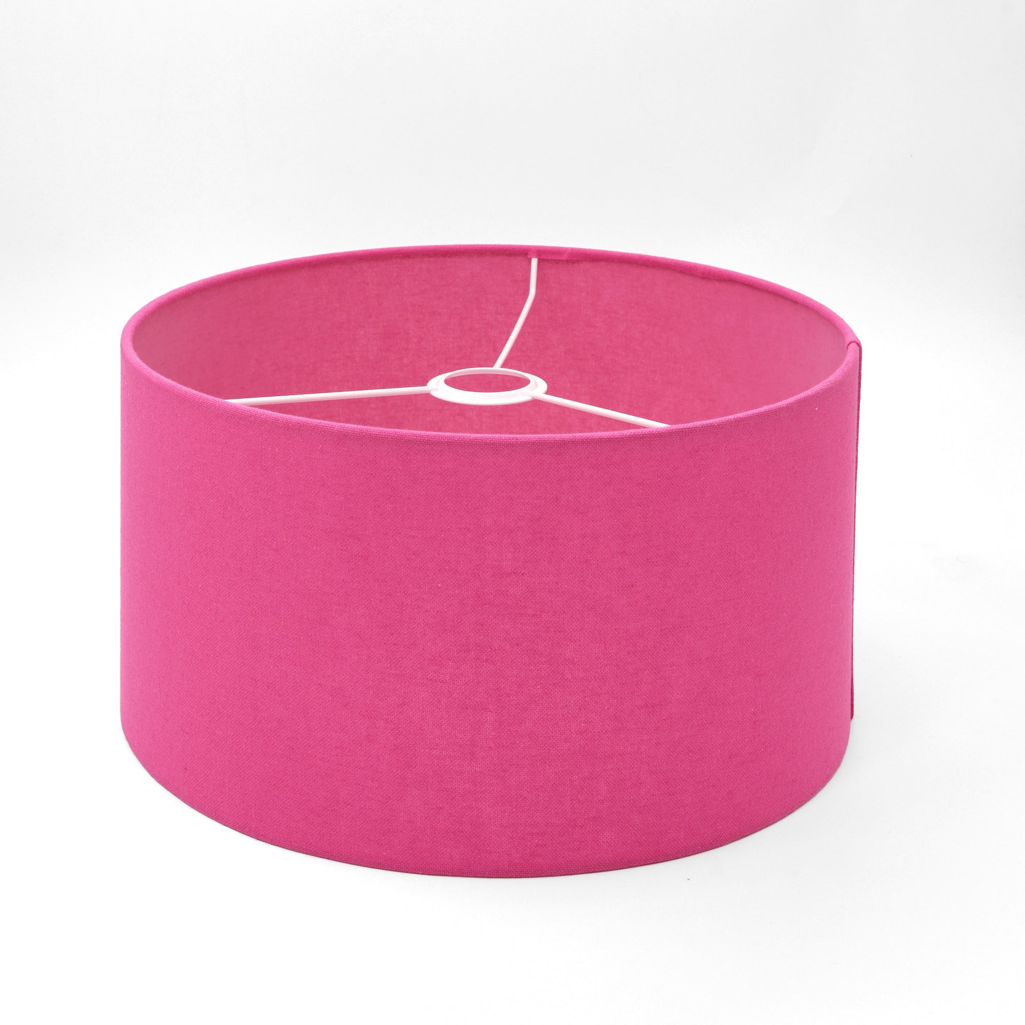 Abat-jour Hand Made lin Fuchsia 16x30 cm | Leroy Merlin