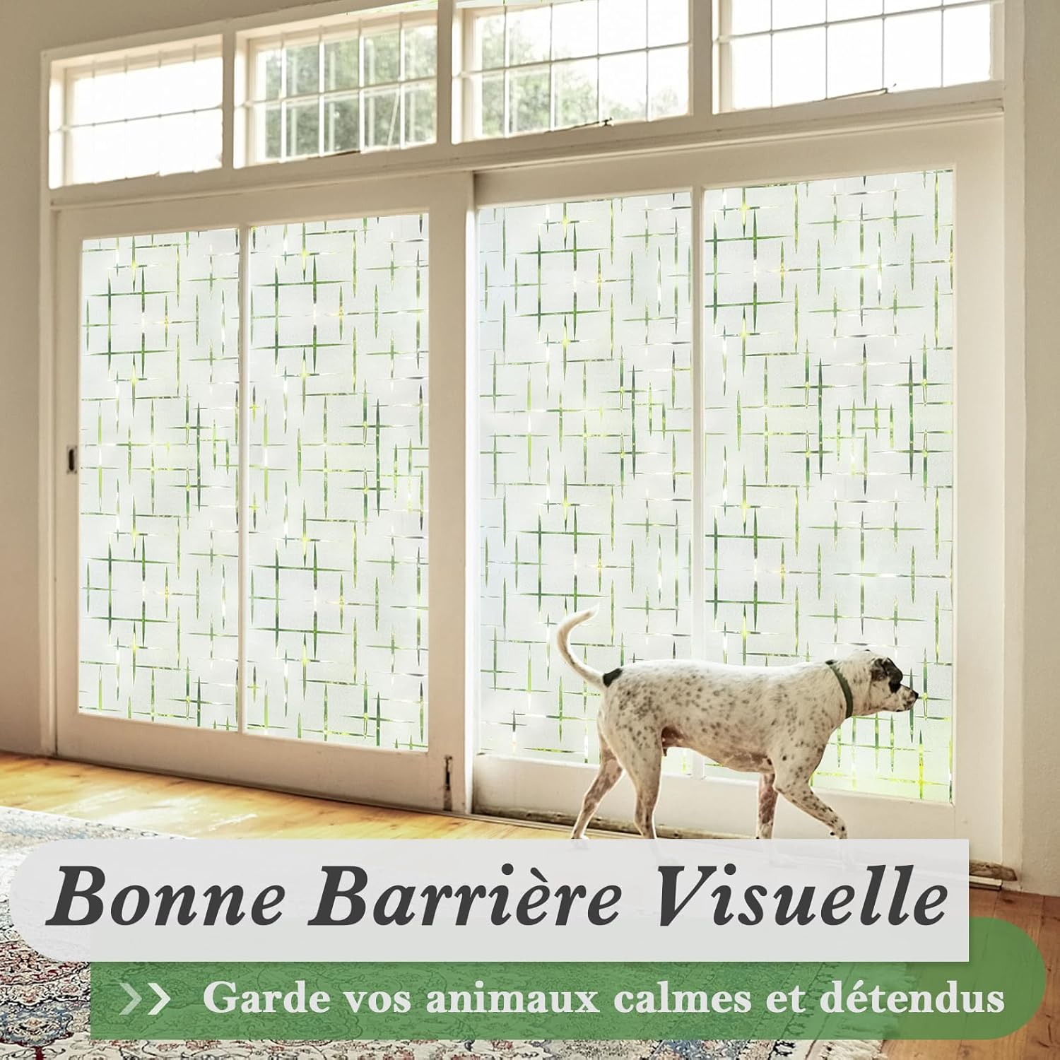 Lámina electrostática para ventanas Depoli 45 200 lámina electrostática adhesiva protección UV diseño entrecruzado para hogar, la oficina y la cocina. - 7