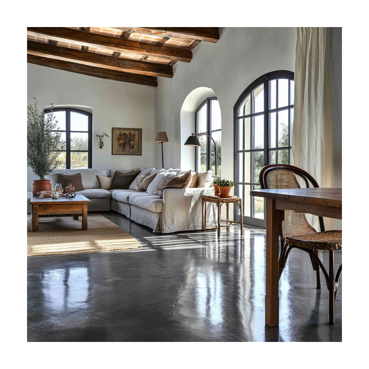 Vernis béton, extérieur ou intérieur, dalle, ciment, enduit : EASYCONCRETE - 0.5 L - ARCANE INDUSTRIES - 7