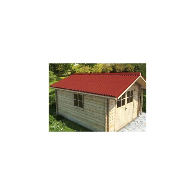 Pannello Copertura Tetto In Resina Easyline - 1x0.76m, Rosso, Per Portici E Casette - Foto 1