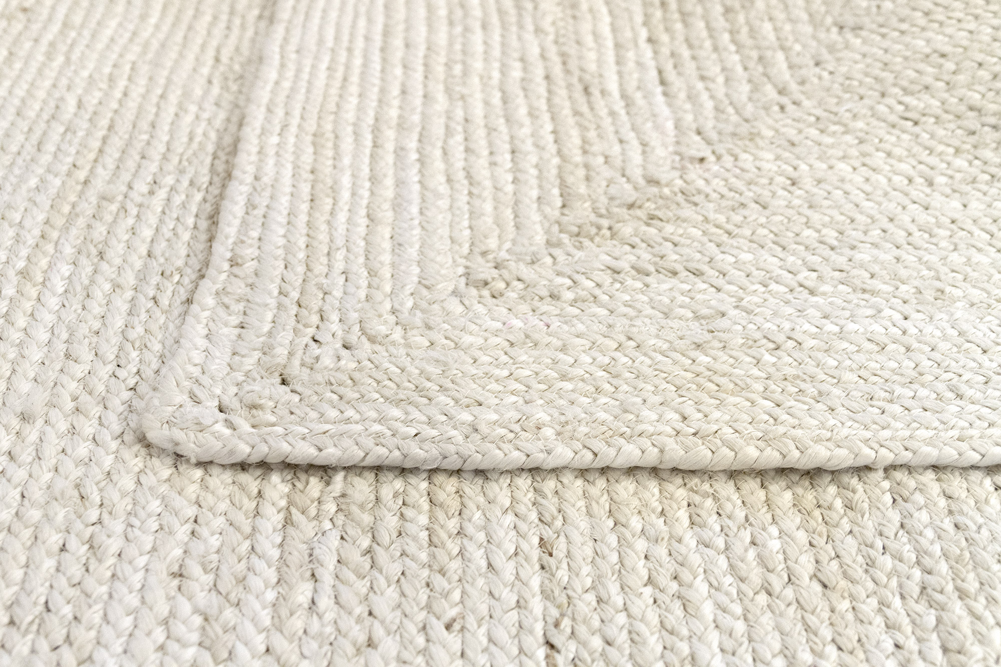 Hamid - Tapis en jute blanc ALHAMBRA 230x160cm - Tapis pour salon, chambre, salle familiale - 6