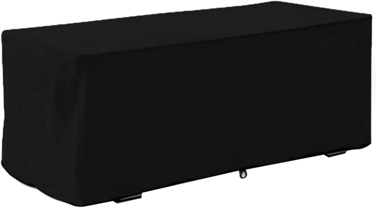 Pokrowiec na meble ogrodowe, wodoodporny i odporny na promieniowanie UV, pokrowiec ochronny na skrzynkę na rośliny, 123 x 62 x 55 cm (czarny)