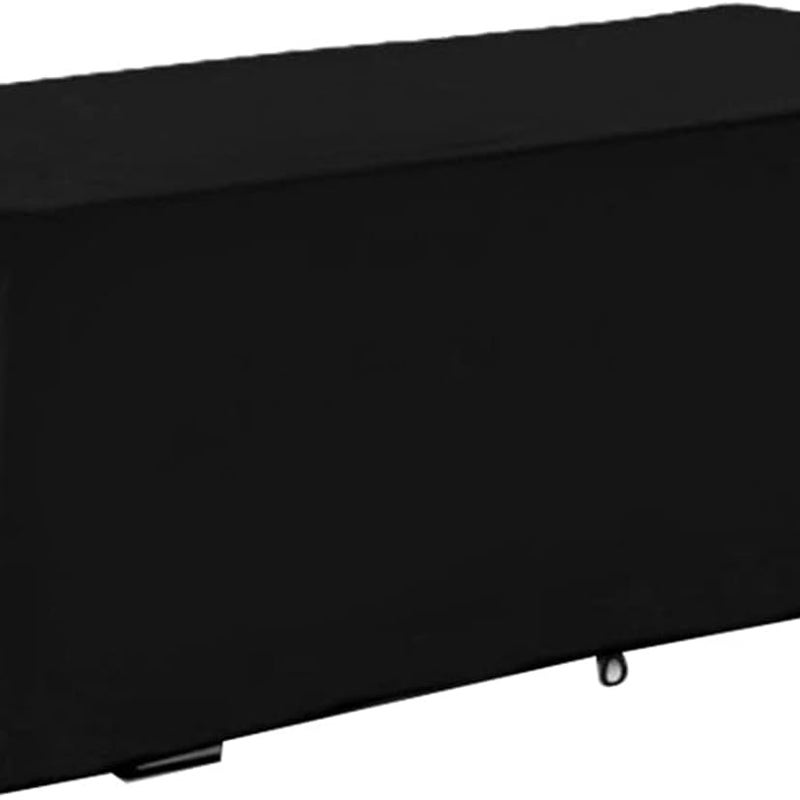 Pokrowiec na meble ogrodowe, wodoodporny i odporny na promieniowanie UV, pokrowiec ochronny na skrzynkę na rośliny, 123 x 62 x 55 cm (czarny)