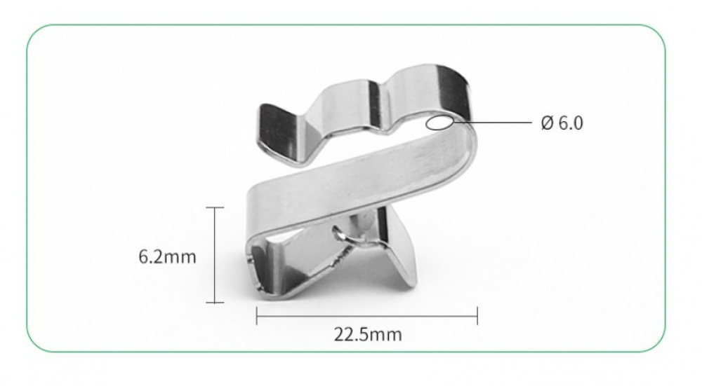 Lot De 50 Clips Pour Câbles En Acier Inox 304 - Pour Remorque, Panneaux Solaires, Gestion Des Fils - 10