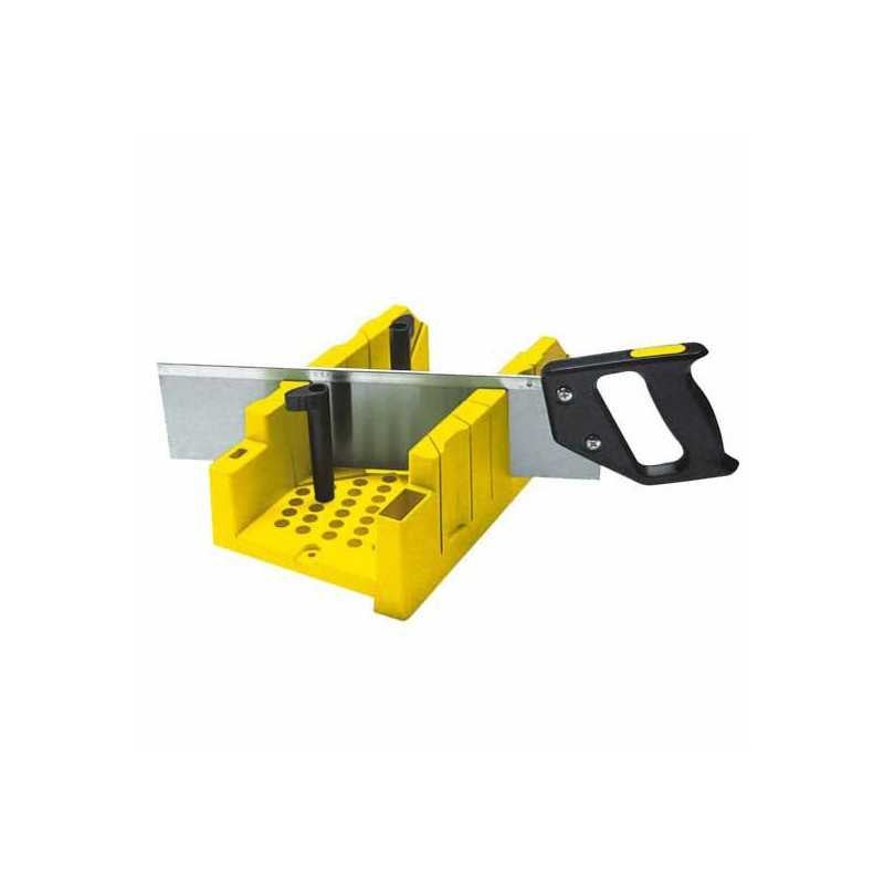 Pudełko do cięcia kątowego Stanley plastik ABS zamek i piła grzbietowa 300 mm
