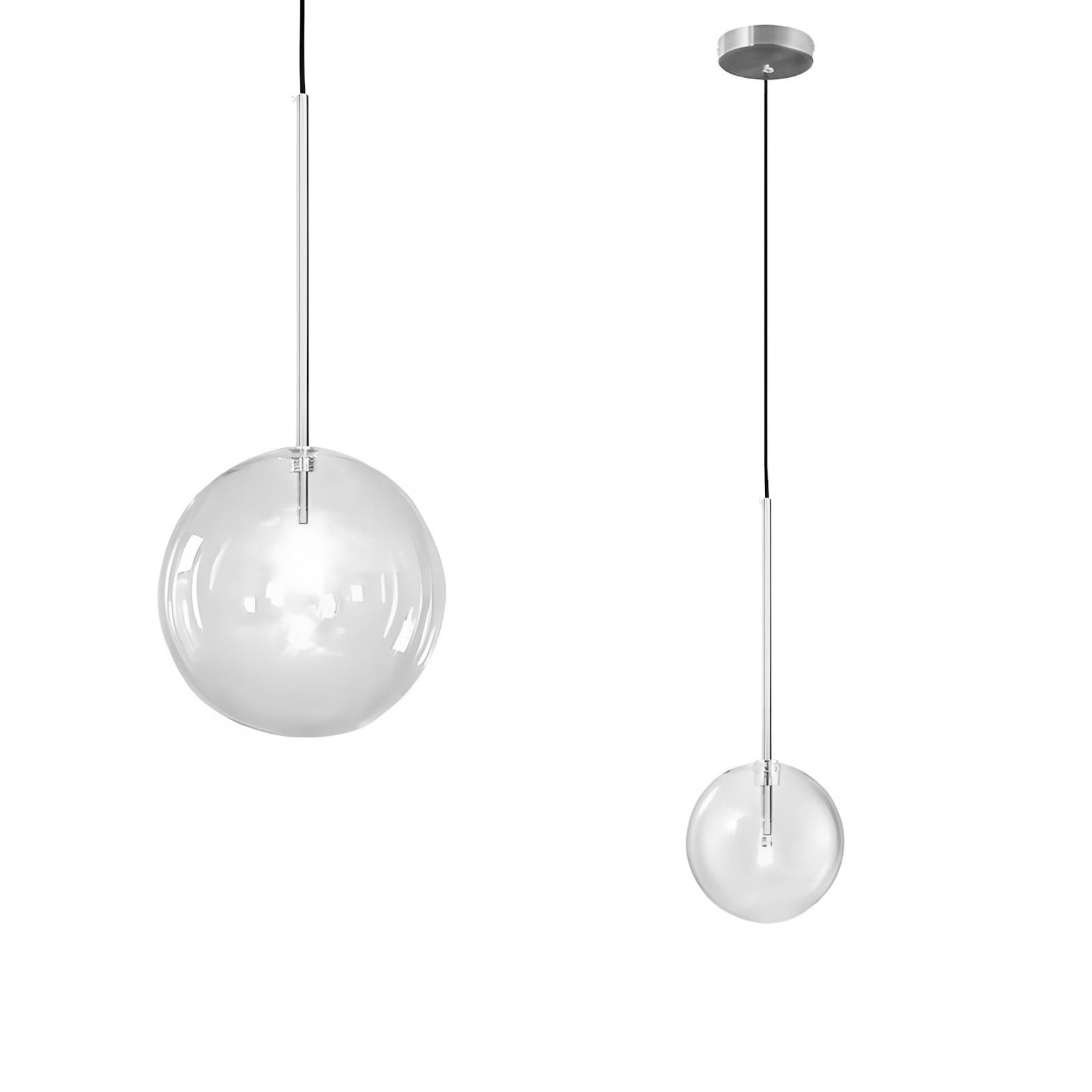 Lampa Sufitowa Wisząca Toolight App1684-1Cp Chrom 20Cm