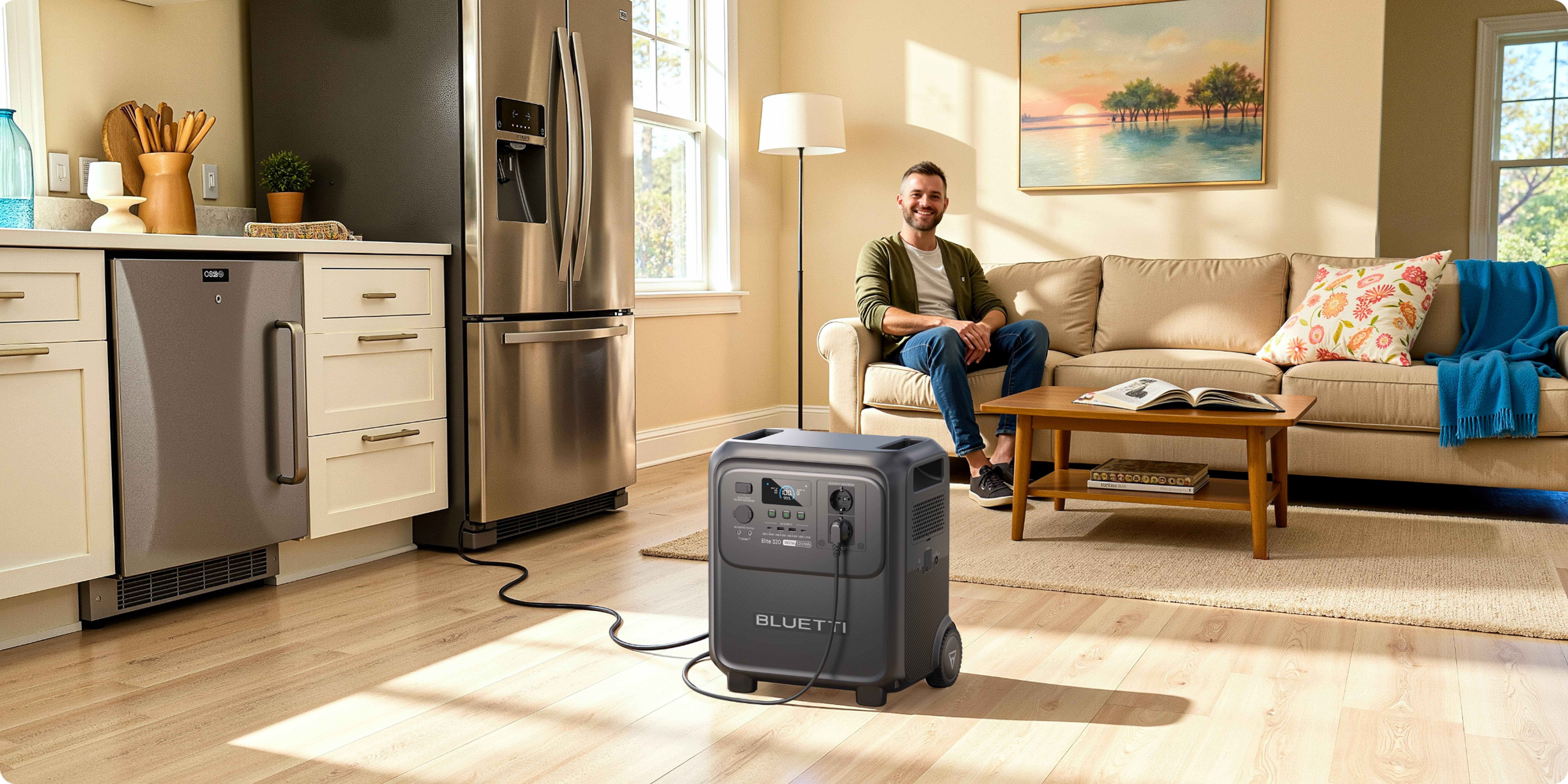 Kit BLUETTI Elite 320 avec Charger 2 , Chargeur DC double 1220 W , Batterie 3200 Wh, Générateur solaire 2x1800W - 5