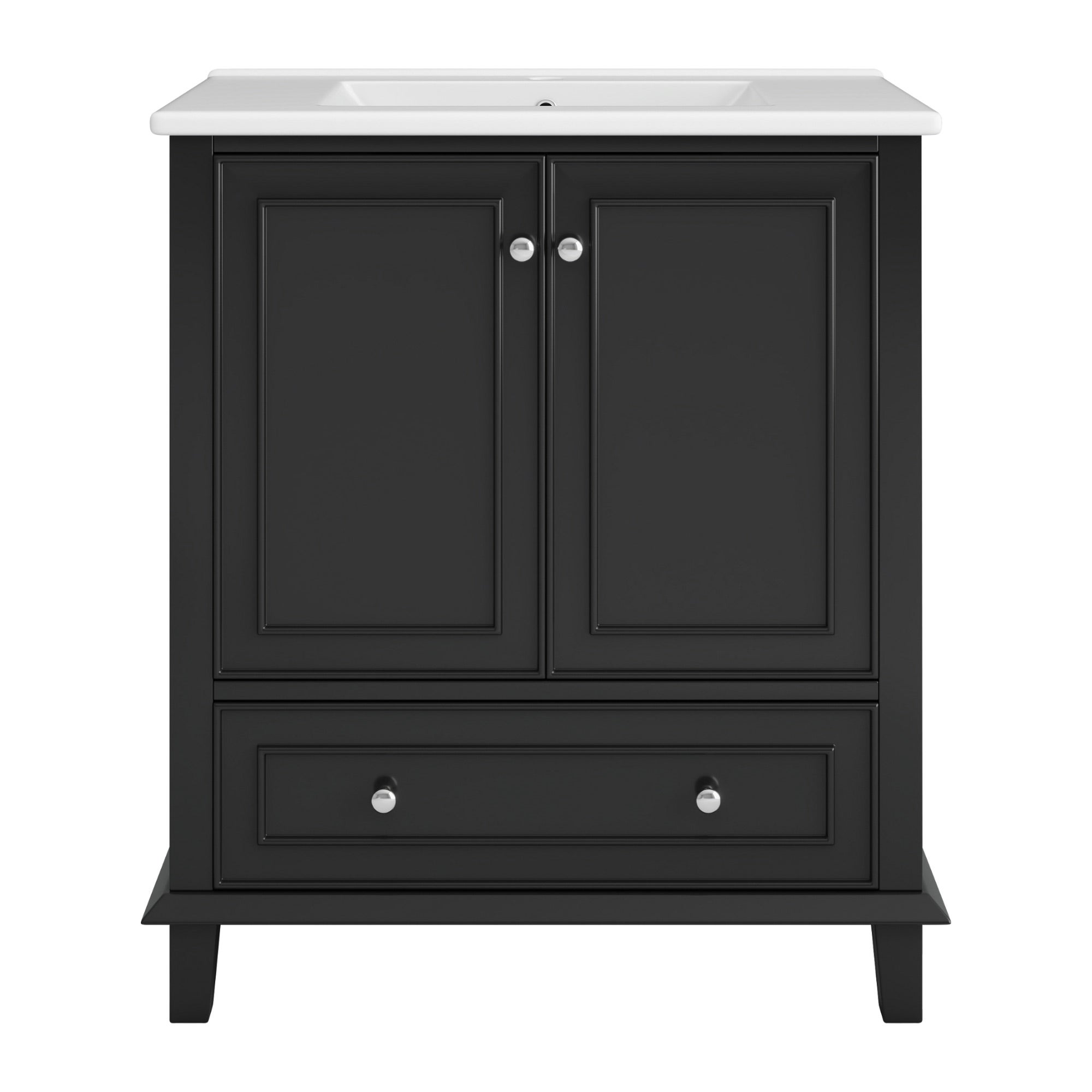 Unitate de baie independentă - cu lavoar ceramic - 2 uși și 1 sertar ...