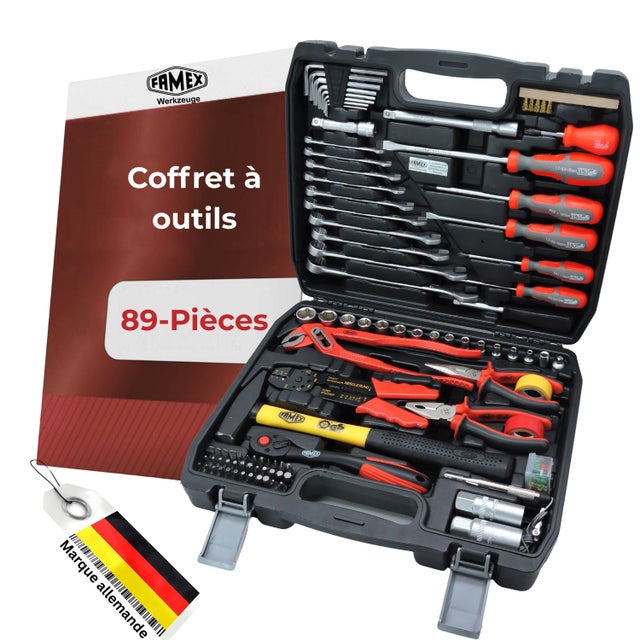 Doublure En Feutre Pour Boîte à Outils Métal - Camping/Atelier - 34x15x10cm