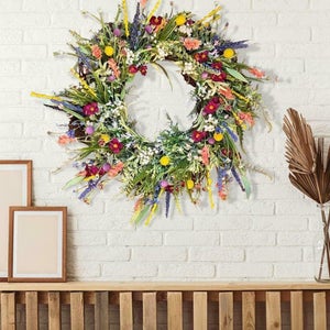Couronne De Noël Houx étoile 35 Cm - Décoration Porte Ou Table - Féerique Et Traditionnelle