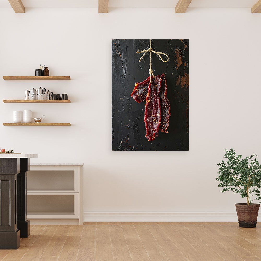 Obraz do kuchni restauracji baru jadalni, Suszone mięso 60x90 - 2