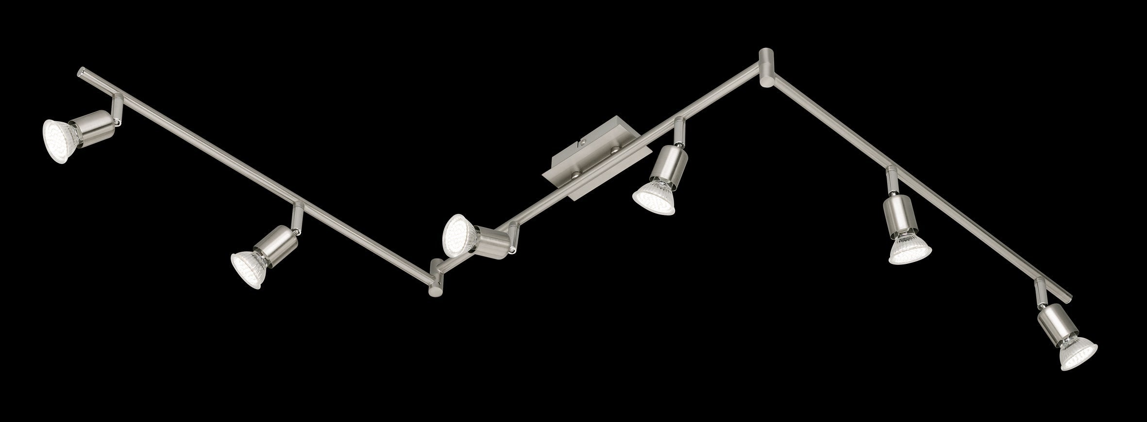 Lampa sufitowa wisząca Nimes srebrno-szara 6xGU10x35W wym: 150 x 5,5 cm metal RL