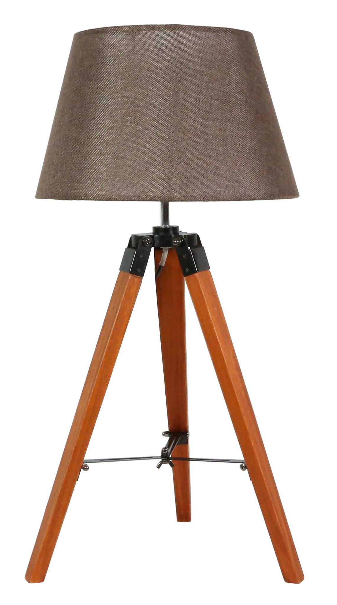 Lampa stołowa Candellux LUGANO 41-31211 naturalne drewno