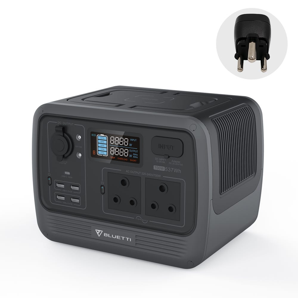 Station Solaire Portable 5000mAh - Générateur D'énergie Avec LED, USB, Radio, Pour Camping Et Urgences