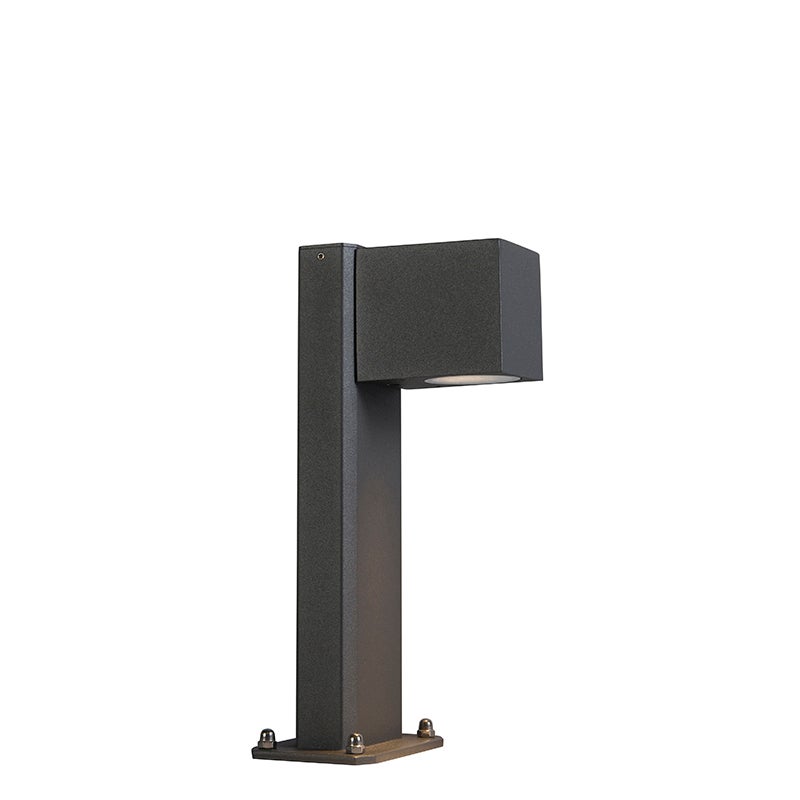 Qazqa nowoczesny lampa słupkowa do ogród inteligentny - Baleno - ciemnoszary, żarówkami LED 4.7w, gu10, ściemnialny, 30cm, IP44
