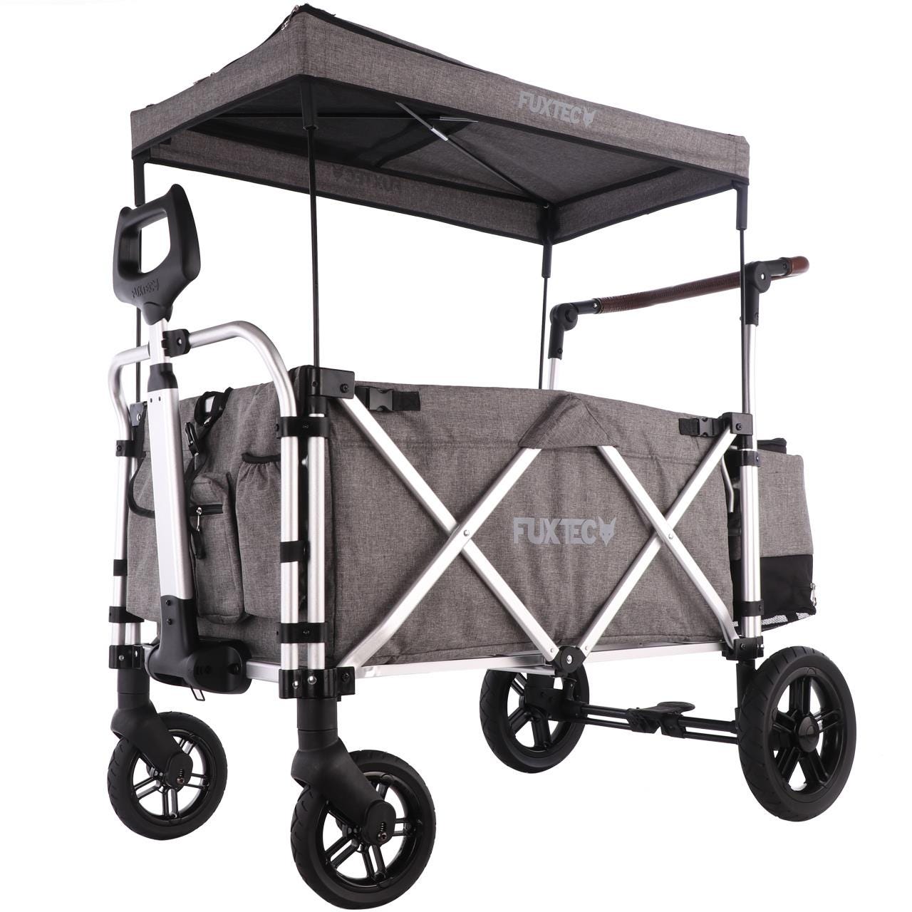 Carrello Ribaltabile Fuxtec KW2175 - Carico 300 Kg - Ruote Pneumatiche - Per Giardino E Cantieri - Foto 3