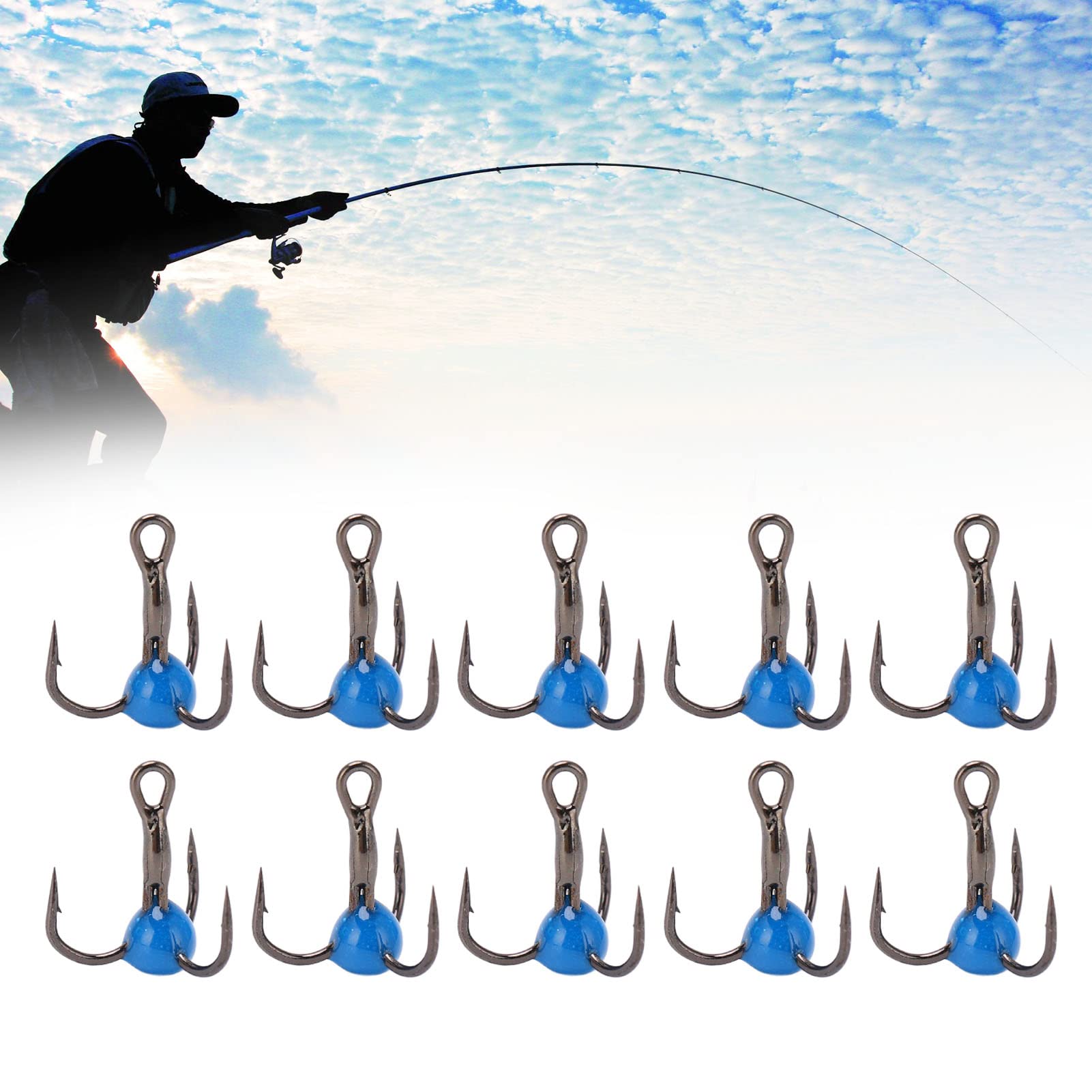 THKFISH Hameçons pêche Eau fraiche Acier à Haute teneur en Carbone Hameçons pêche avec boîte en Plastique Petits Hameçons pêche #6#4#2#1#1/0 250pièces