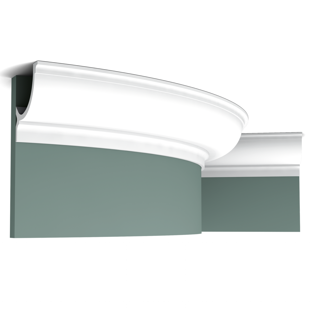 Profilé LED En Stuc PU Pour éclairage Indirect - 10m, Blanc - Pour Plafond, Salle De Bain, Décoration Murale Moderne