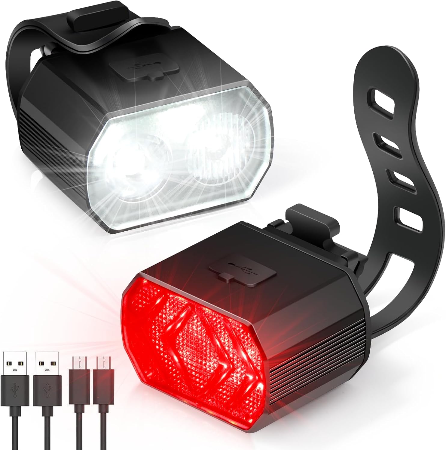 Lumiere Velo Avant et Arriere, Lampe Velo LED Rechargeable par USB IPX6 — free download