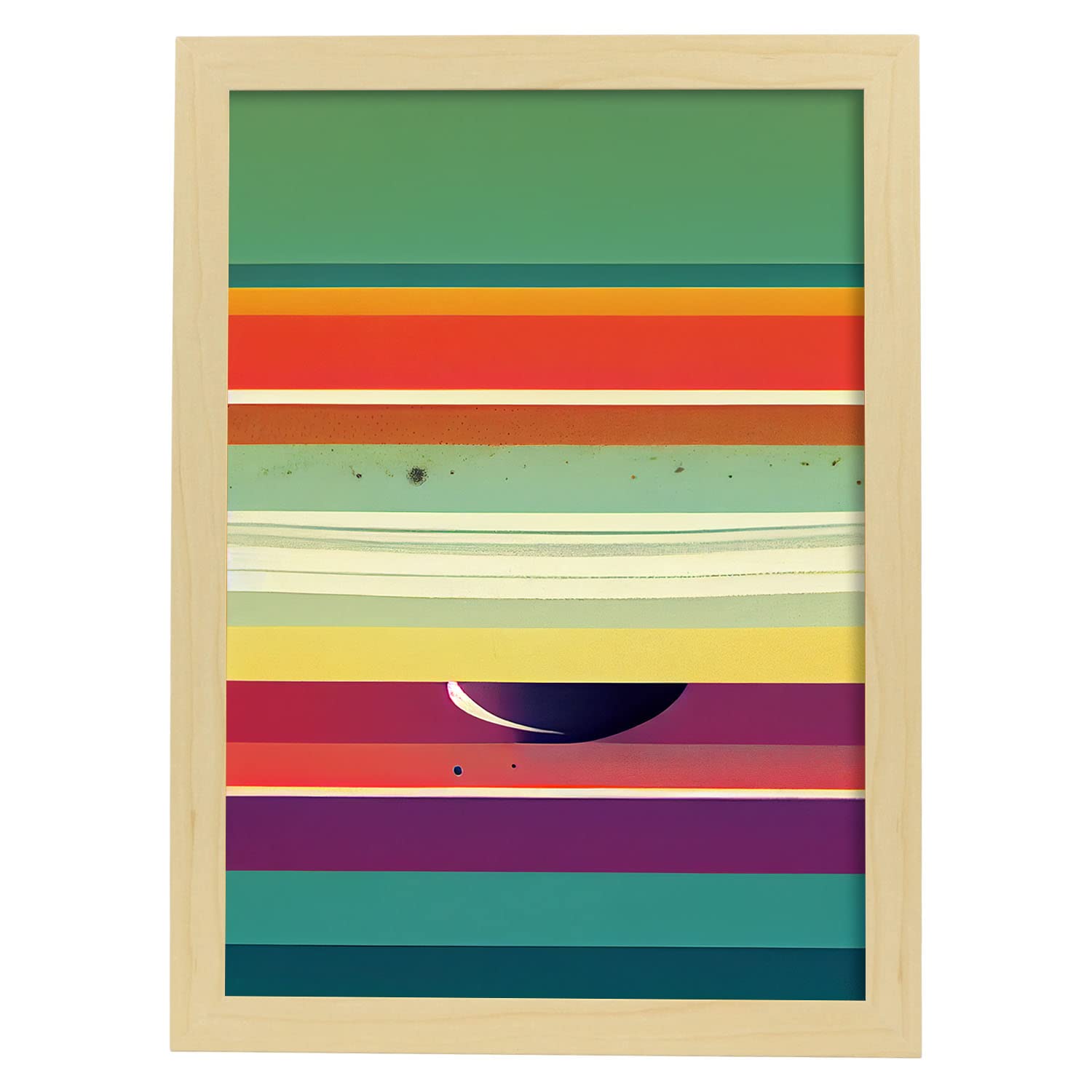 Nacnic lámina en estilo abstracto galáctico llamativas y modernas ilustraciones artísticas a todo color para el diseño y a3 marco madera