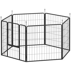 VEVOR Cancello Per Cani Autoportante, Cancello Per Animali, Cancello Per Porta 610 X 813 Mm Cancello Per Cani Pieghevole A 4 Pannelli Pieghevole Espandibile Cancello Per Scale 84640865