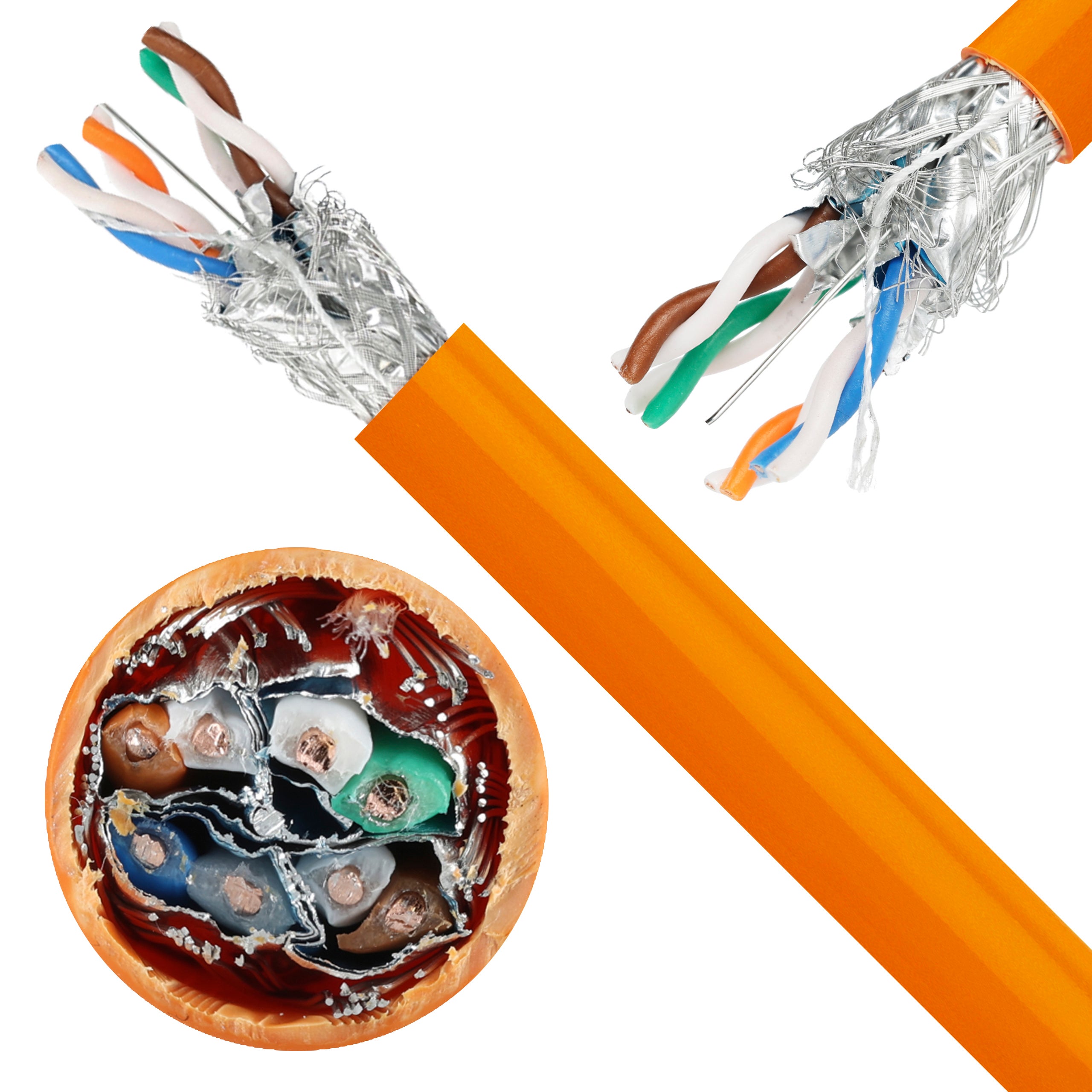 NEKU Kabel sieciowy Skrętka S/FTP SFTP kat.7 RJ45 500m