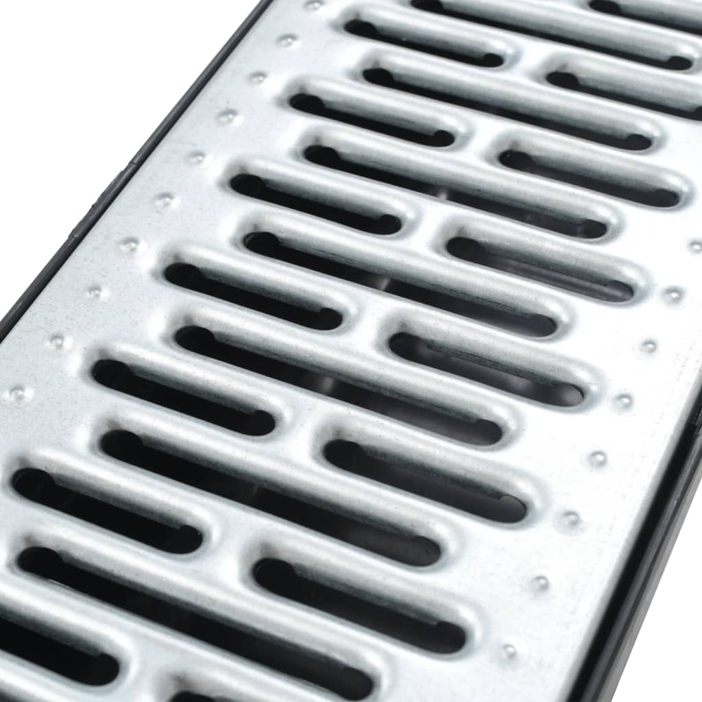 Caniveaux de drainage 6 pcs Acier galvanisé 6 m vidaXL - 8