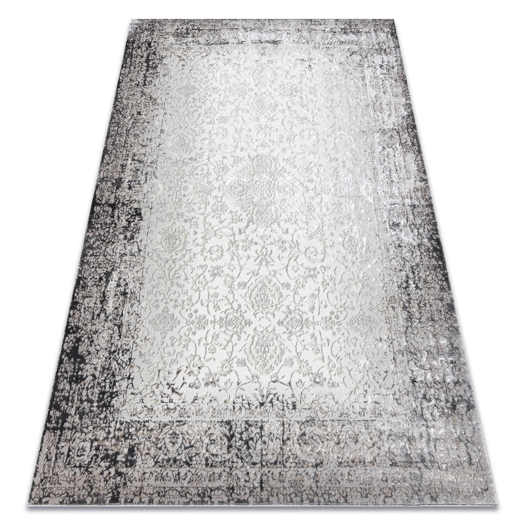 Dywan BLISS Z226AZ226 krem / szary - Ramka, ornament, nowoczesny, strukturalny 80x150 cm