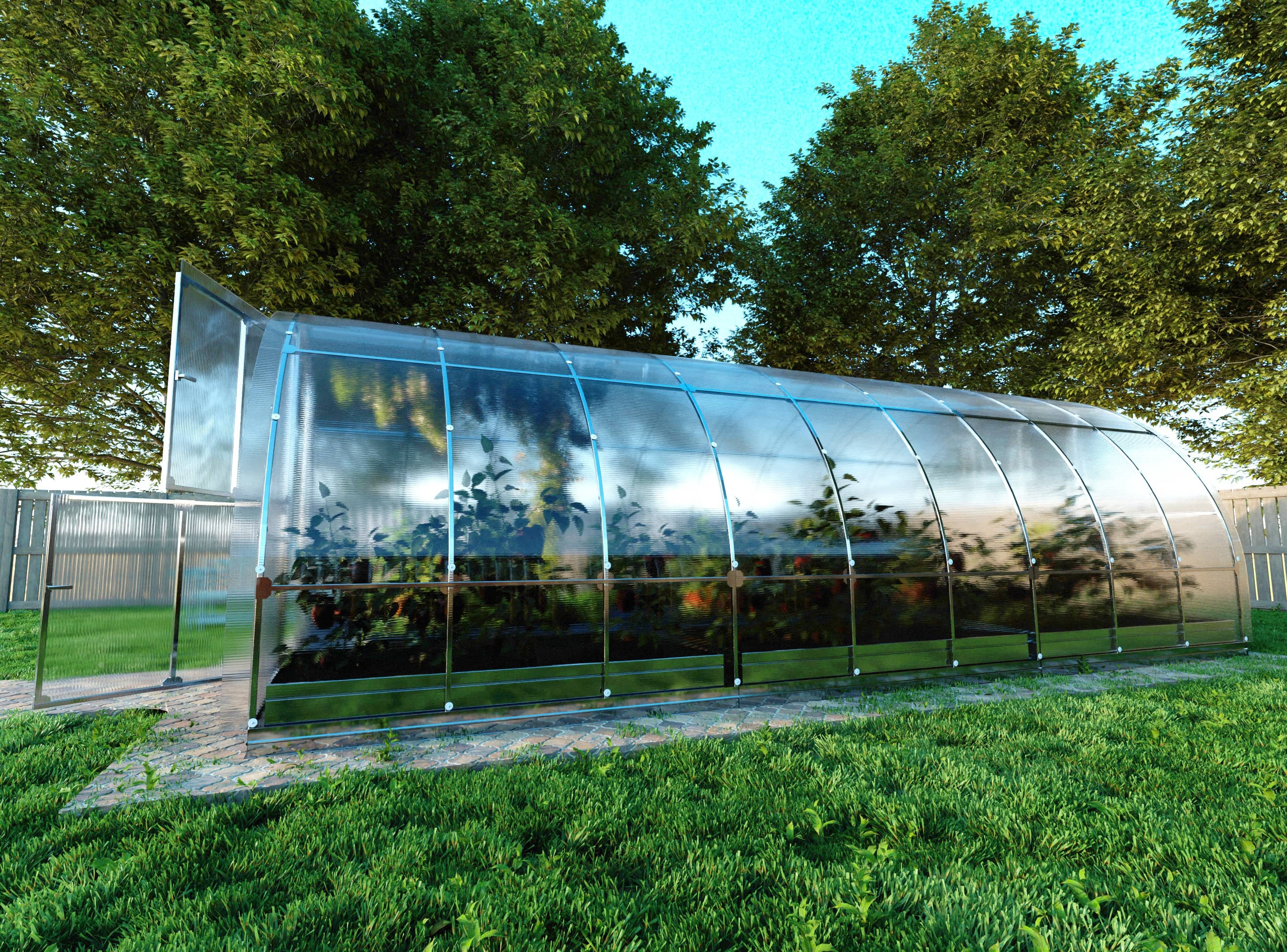 Serre de jardin KLASIKA TUBE 3 x 6 m (18 m²), 4 mm avec revêtement en polycarbonate - 3
